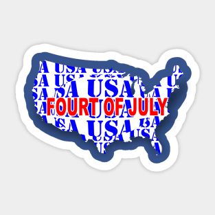 4th of july Sticker